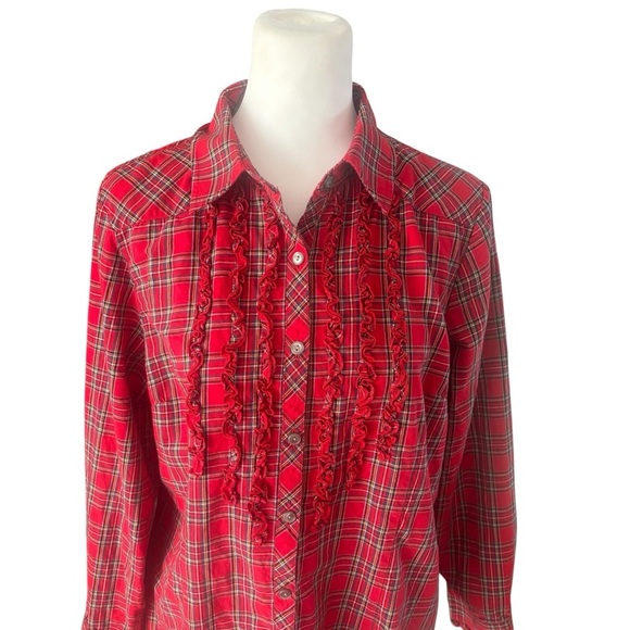 Pendleton Shirt Women's Size Large Plaid Button Up - Picture 5 of 11